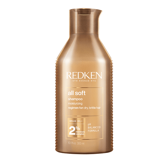 Pack Madres Hidratación Cabello Seco All Soft Shampoo 300ml + One United 30ml Redken 2