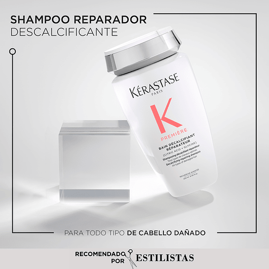 Shampoo Reparación Cabello Dañado Première Bain Décalcifiant Réparateur 250ml Kérastase 2