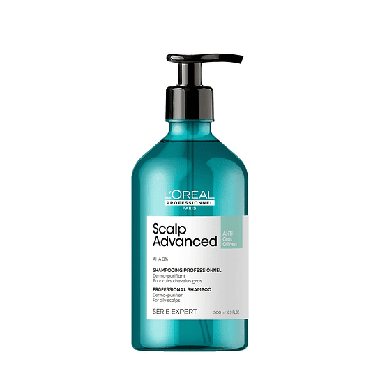 Shampoo Limpieza Profunda Cabello Graso Scalp Advanced 500ml Serie Expert L'Oréal Professionnel