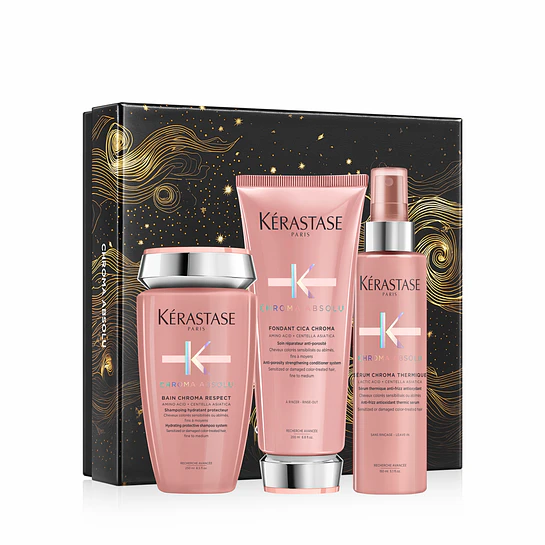Cofre Chroma Bain 250ml + Acondicionador 200ml + Therm 150ml Kérastase 1