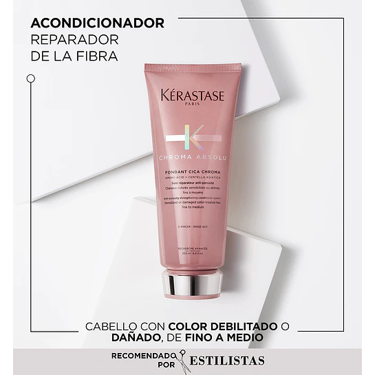 Cofre Chroma Bain 250ml + Acondicionador 200ml + Therm 150ml Kérastase 3