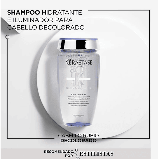 Set My Beloved Reparación Cabello Rubio Blond Absolu Shampoo 250ml + Aceite Huile 50ml Kérastase 2