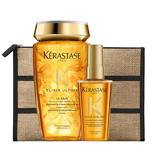 Set Brillo My Beloved Set Shampoo Le Bain 250ml + Aceite LHuile Originale Elixir Ultime 50ml Kérastase 1