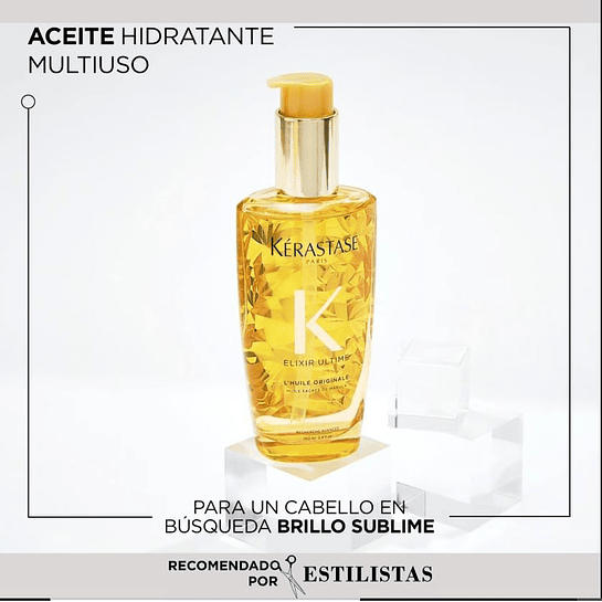 Set Brillo My Beloved Set Shampoo Le Bain 250ml + Aceite LHuile Originale Elixir Ultime 50ml Kérastase 3