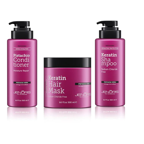 Pack Shampoo Acondicionador Máscara 500ml Jenoris 1