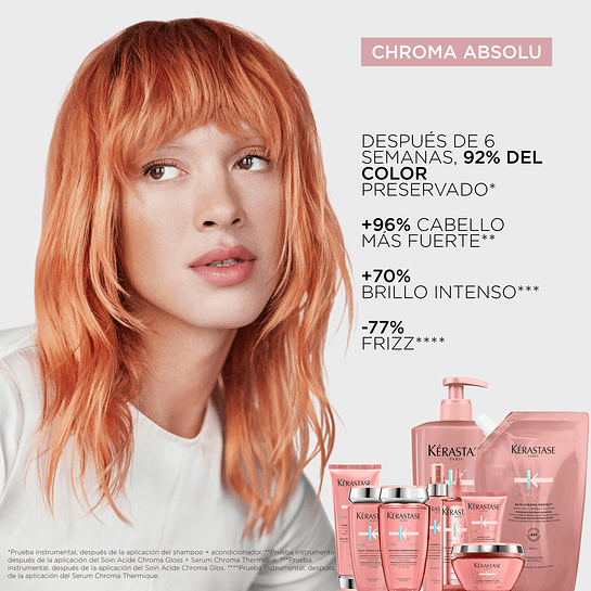 Cofre Cuidado Del Color Shampoo 250ml + Acondicionador 200ml Para Cabello Fino a Medio Chroma Absolu Kérastase 4