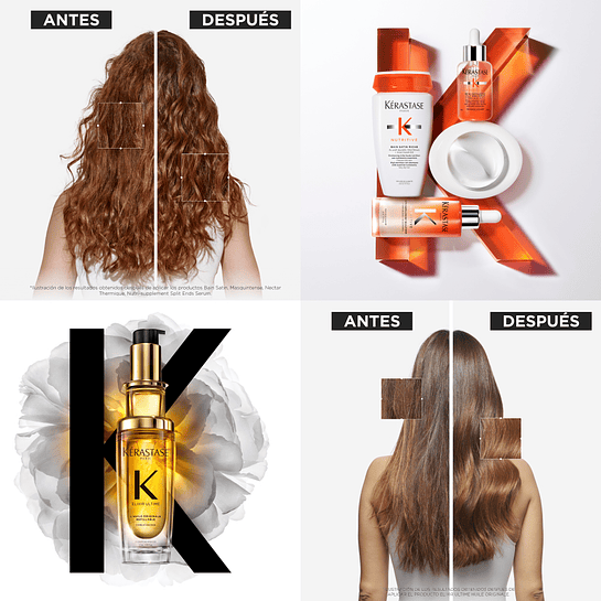 Cofre Día y Noche Aceite 30ml + Sérum 90ml  Elixir Ultime y Nutritive Kérastase 4