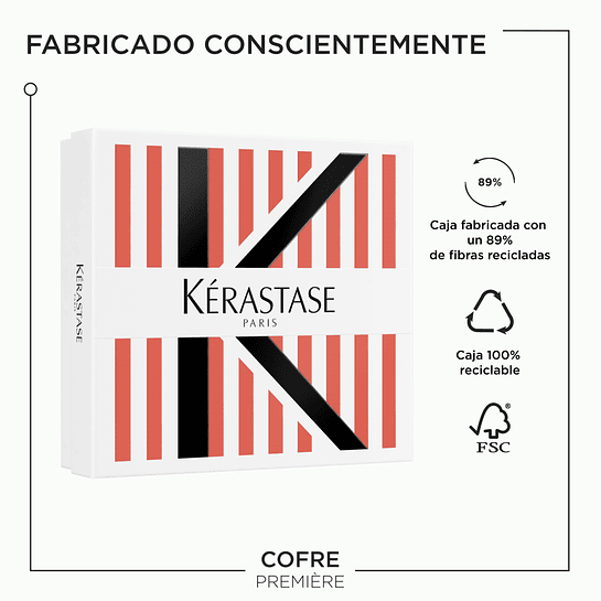 Cofre Reparador Descalcificante Shampoo 250ml + Pretratamiento 250ml Para Cabello Dañado Première Kérastase 9