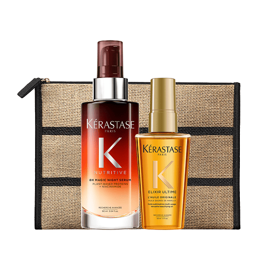 Set Nutritivo Cabello Seco Duo Icónico Sérum Nocturno 8H + Elixir 1