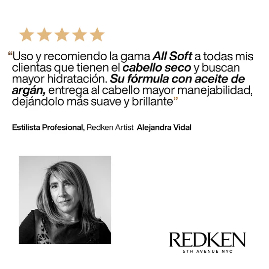 Pack All Soft Shampoo 300ml + One United 30ml + Cosmetiquero Redken Edición Día de la Madre 2026 5