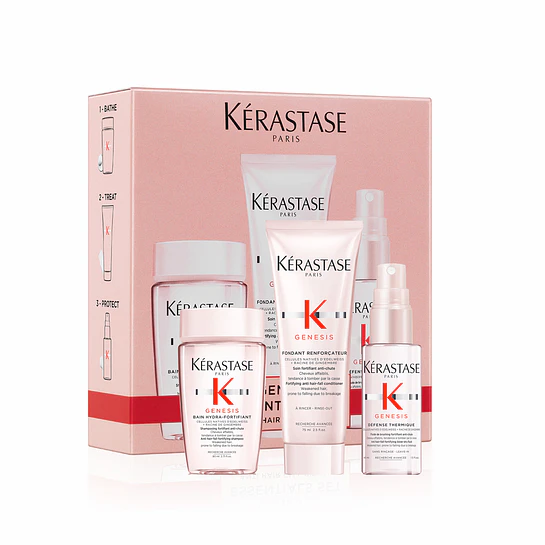 Pack Genesis Bain Hydra-Fortifiant 80ml + Fondant Renforçateur 75ml + Defense Thermique 45ml Kérastase Edición Día de la Madre 2026 1