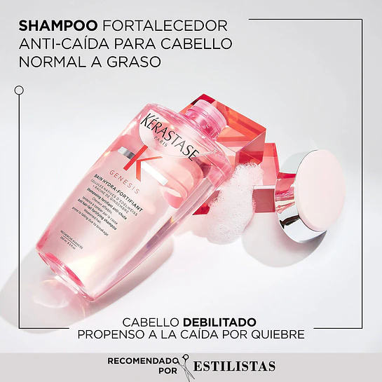 Pack Genesis Bain Hydra-Fortifiant 80ml + Fondant Renforçateur 75ml + Defense Thermique 45ml Kérastase Edición Día de la Madre 2026 4