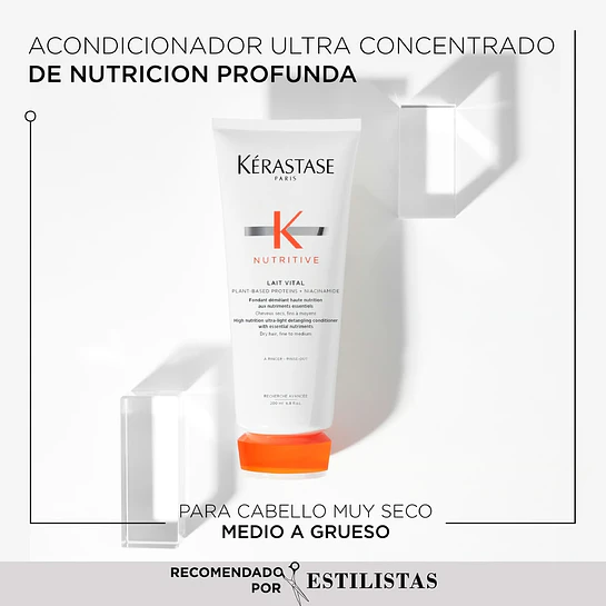 Pack Nutritive Bain Satin Riche 80ml + Lait Vital 75ml + Nectar Thermique 50ml Kérastase Edición Día de la Madre 2026 4