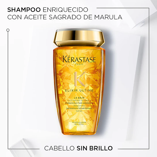 Set Brillo Sublime Todo Tipo de Cabello Shampoo Elixir Ultime + Elixir 2
