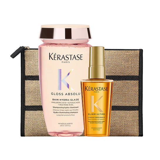 Set Anti-Frizz Cabello con Tendencia al Frizz Shampoo Gloss Absolu + Elixir 1