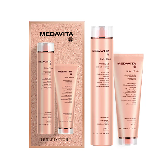 Pack Nutrición y Brillo Medavita Huile D'Étoile Shampoo 250ml + Máscara 150ml Medavita 2