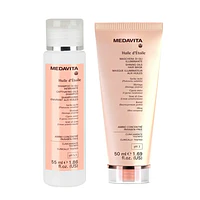 Set Nutrición y Brillo Medavita Huile D'Étoile Shampoo 55ml + Máscara 50ml