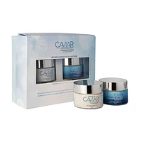 Pack Facial Anti Edad Caviar Crema Día + Crema Noche 50ml Caviar Skin Solution
