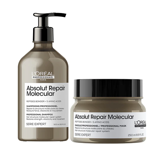 Pack Absolut Repair Molecular Shampoo 500ml + Máscara 250ml L'Oréal Professionnel 1
