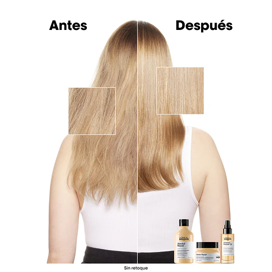 Pack Absolut Repair Shampoo 500ml + Máscara 250ml L'Oréal Professionnel 2