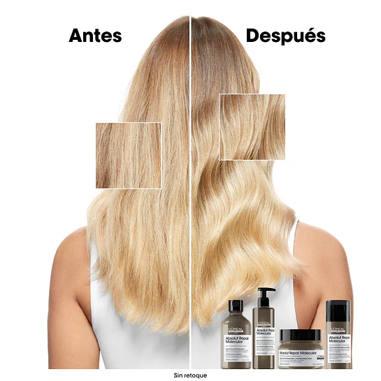 Pack Absolut Repair Molecular Shampoo 500ml + Máscara 250ml L'Oréal Professionnel 2