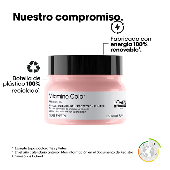 Pack Vitamino Color Shampoo 500ml + Máscara 250ml L'Oréal Professionnel 6