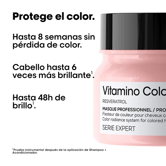 Pack Vitamino Color Shampoo 500ml + Máscara 250ml L'Oréal Professionnel 3
