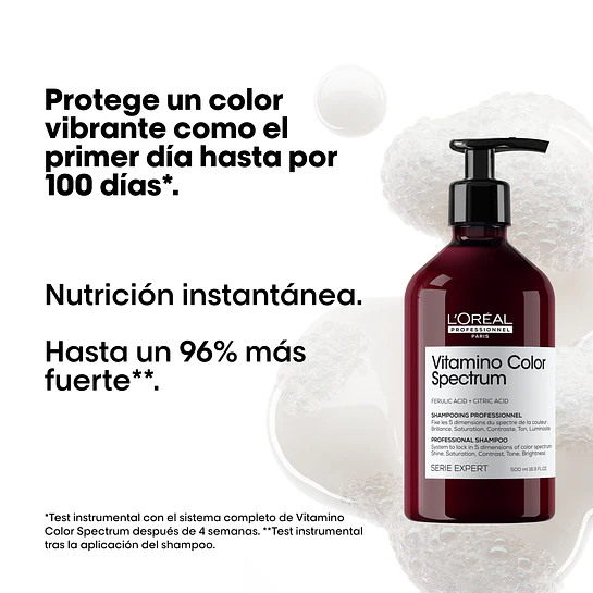 Pack Vitamino Color Spectrum Shampoo 500ml + Máscara 250ml L'Oréal Professionnel 2