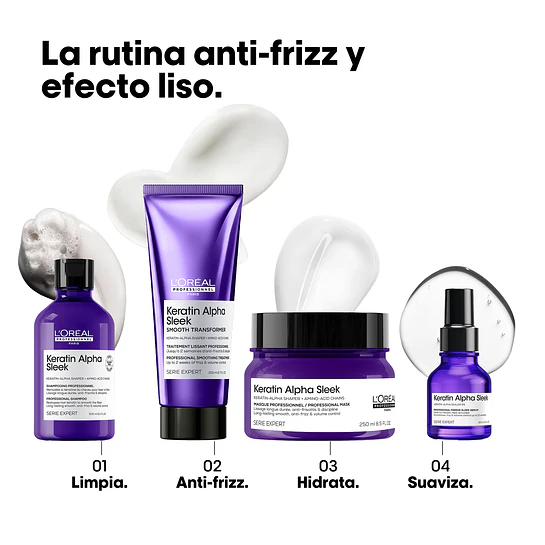 Máscara Keratin Alpha Sleek 250 ml L'Oréal Professionnel 4