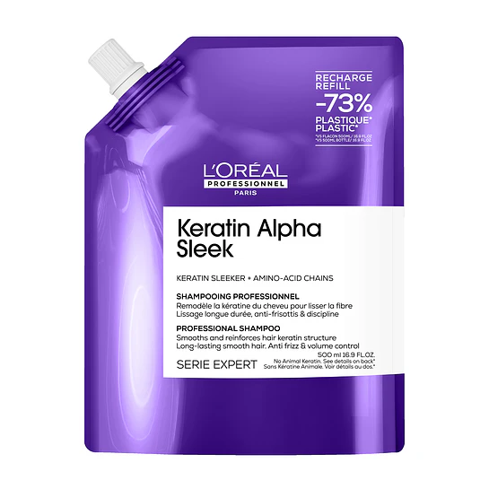 Recarga Shampoo Keratin Alpha Sleek 500 ml L'Oréal Professionnel 1