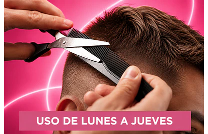 Corte Hombre Barbería | Uso válido de lunes a jueves