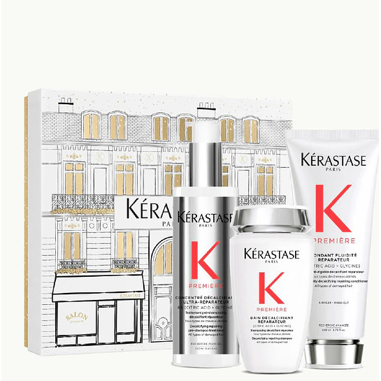 Cofre Premiere Reparación Capilar Bain Décalcifiant + Fondant Fluidité + Concentré Décalcifiant Kérastase