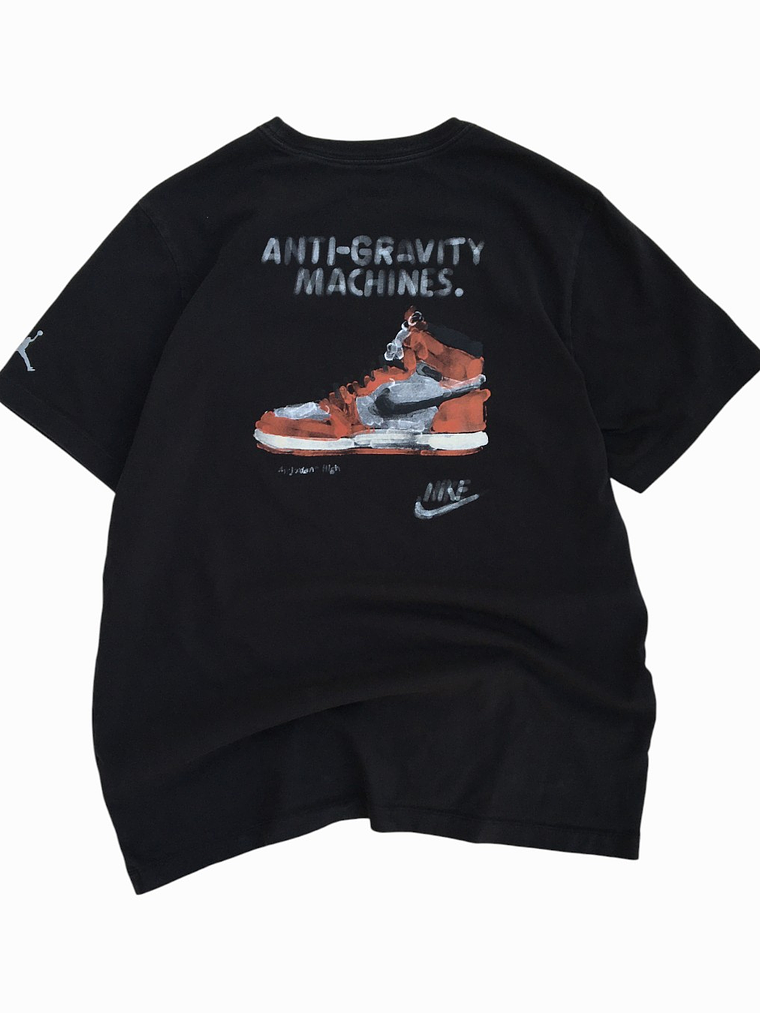 Polera Anti-Gravity Machines- Black Tee Jordan AIR   3