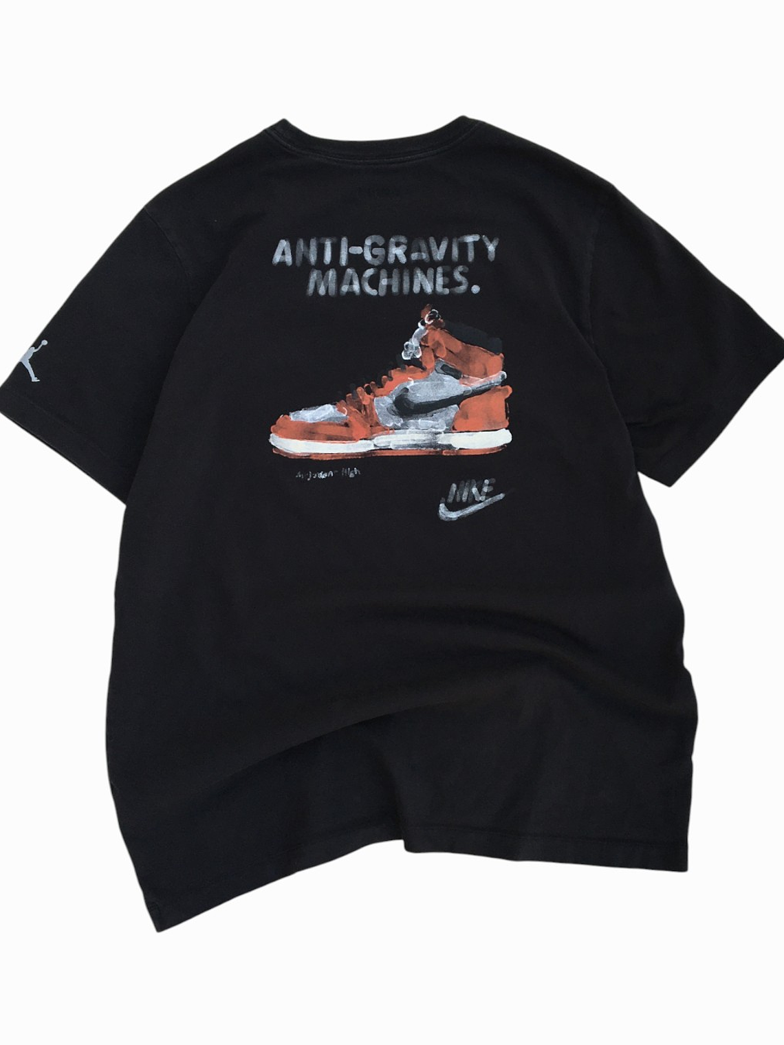 Polera Anti-Gravity Machines- Black Tee Jordan AIR   4