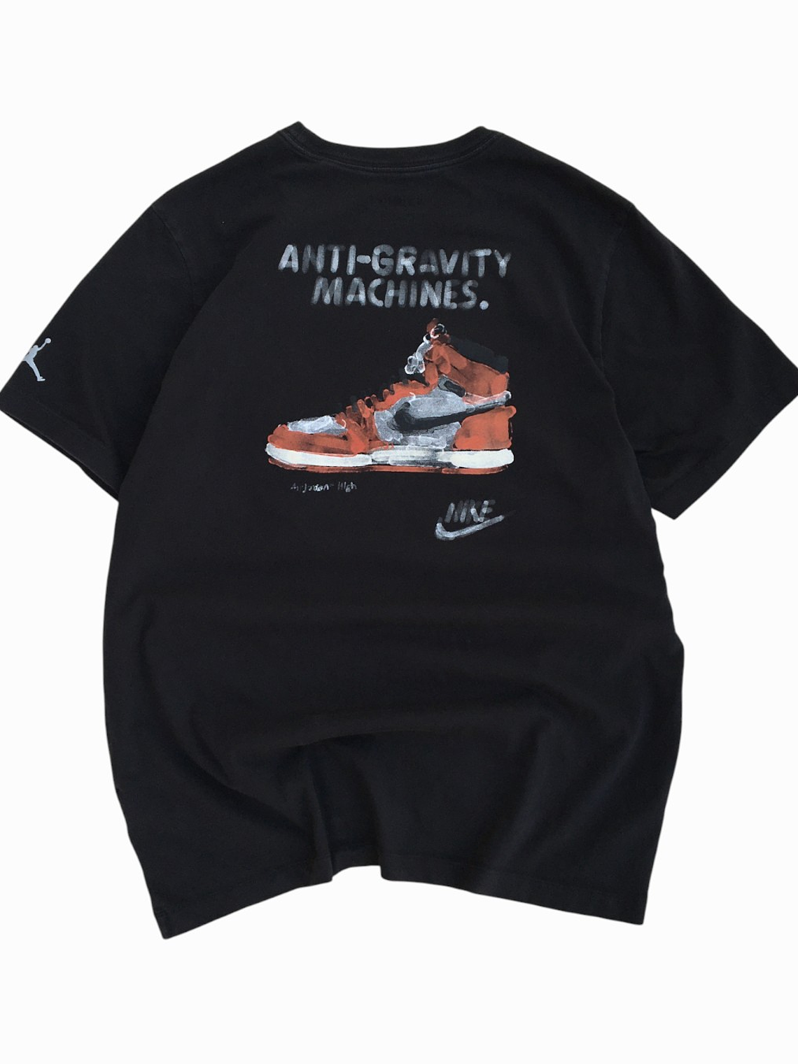 Polera Anti-Gravity Machines- Black Tee Jordan AIR   5