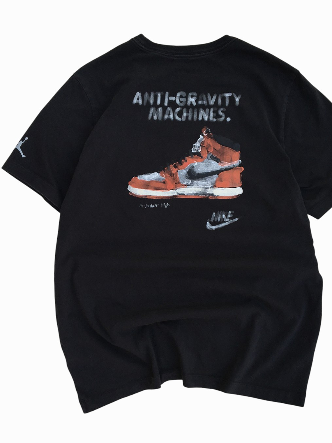 Polera Anti-Gravity Machines- Black Tee Jordan AIR   11