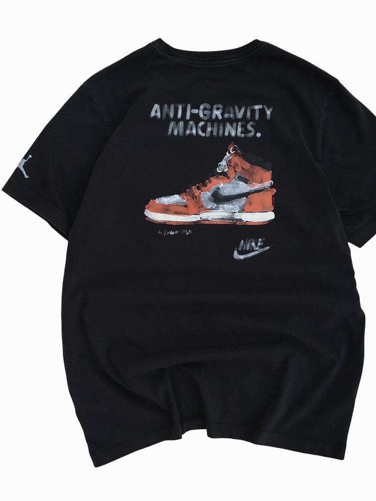 Polera Anti-Gravity Machines- Black Tee Jordan AIR   11
