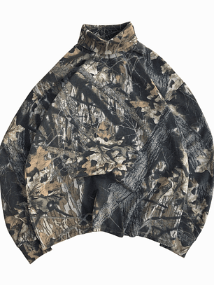 Poleron Cuello Alto Camuflado Sasquatch