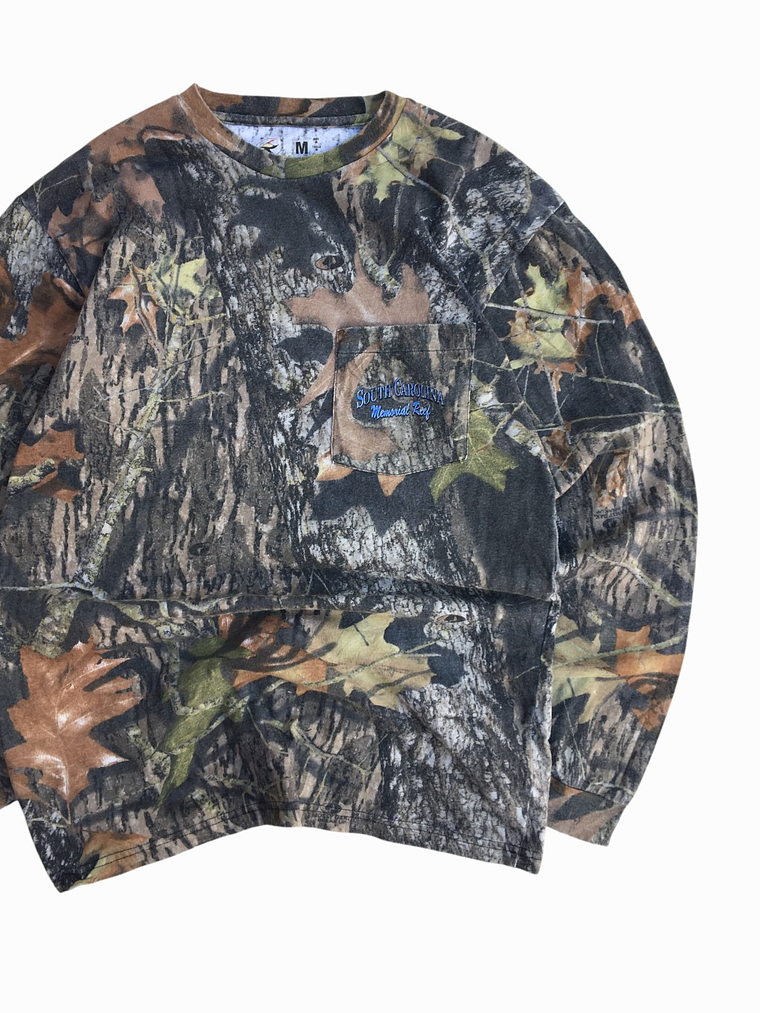 Polera Camuflada Pockettee RedHead  2