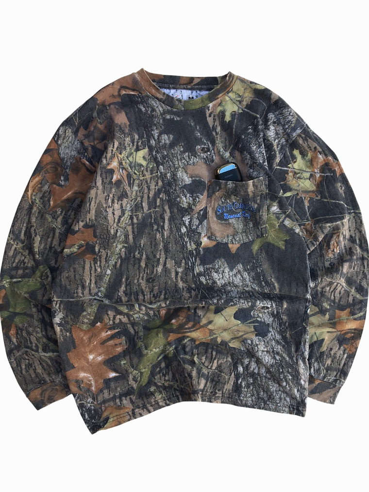 Polera Camuflada Pockettee RedHead  3