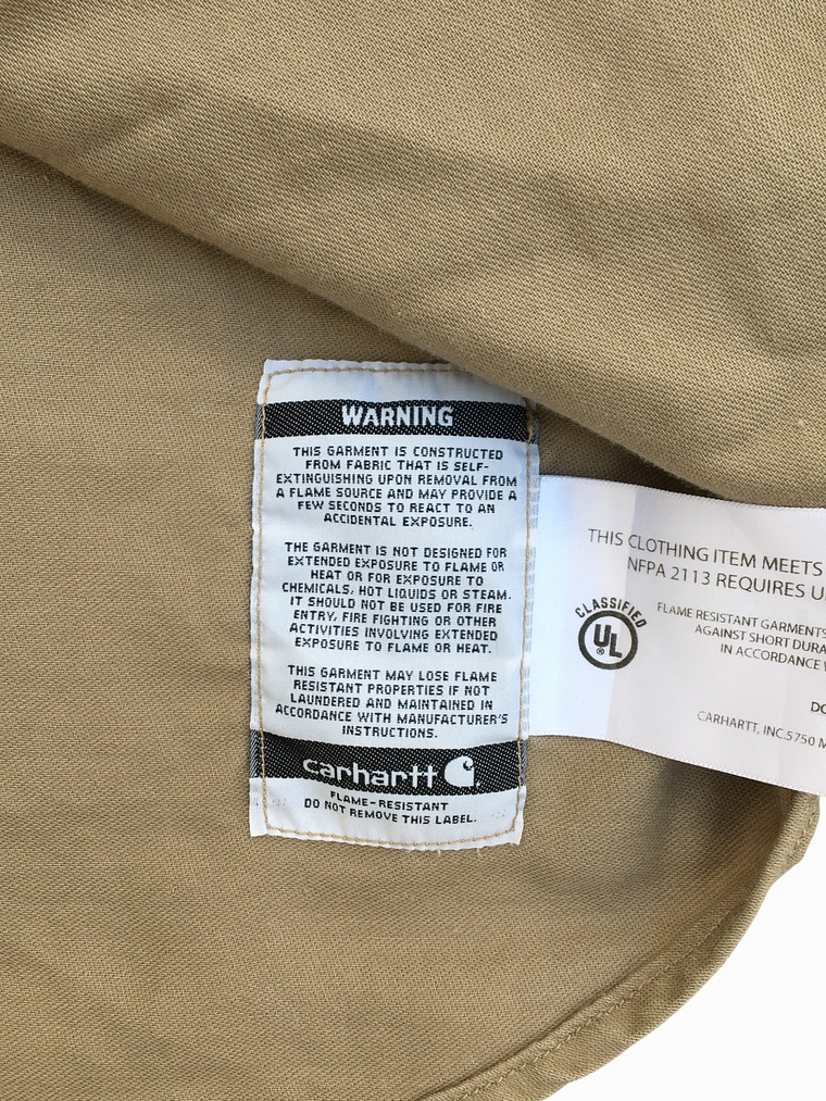 Camisa FR (Flama Resistent) Carhartt  9
