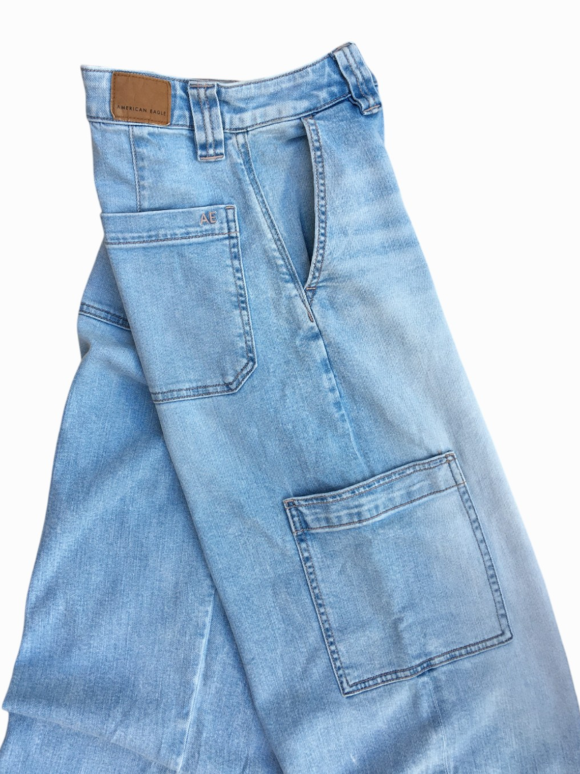 Pantalon Baggy mezclilla  American Eagle   4