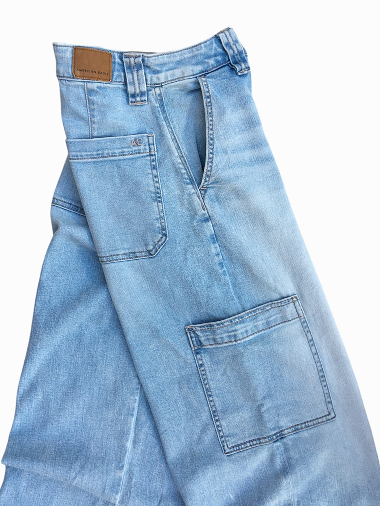 Pantalon Baggy mezclilla  American Eagle   4