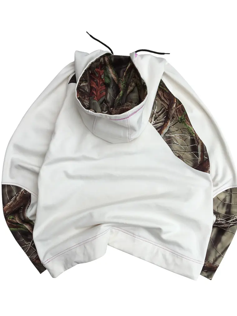 Poleron Hoodie Camuflado Huntworth Blanco 4