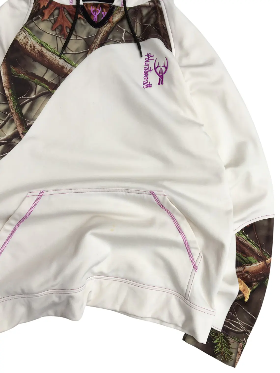 Poleron Hoodie Camuflado Huntworth Blanco 5