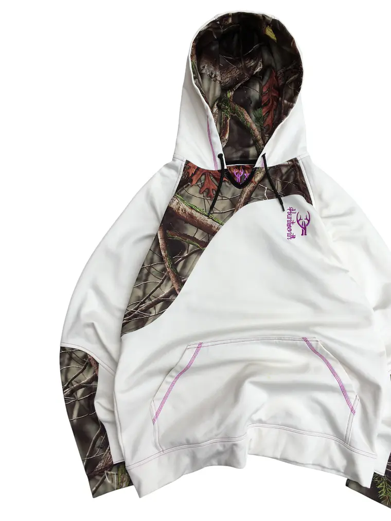 Poleron Hoodie Camuflado Huntworth Blanco 2