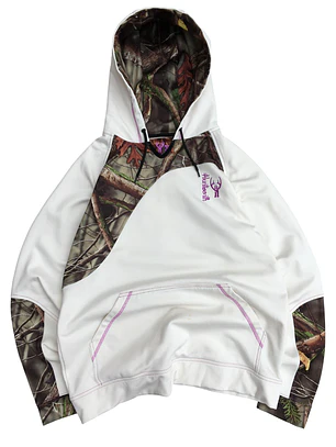 Poleron Hoodie Camuflado Huntworth Blanco