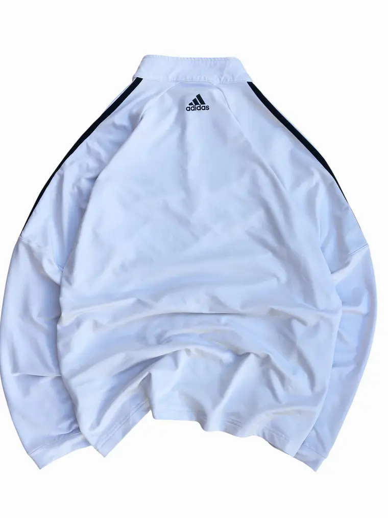 Poleron Crewneck Half Zip Adidas Golf Blanco 3