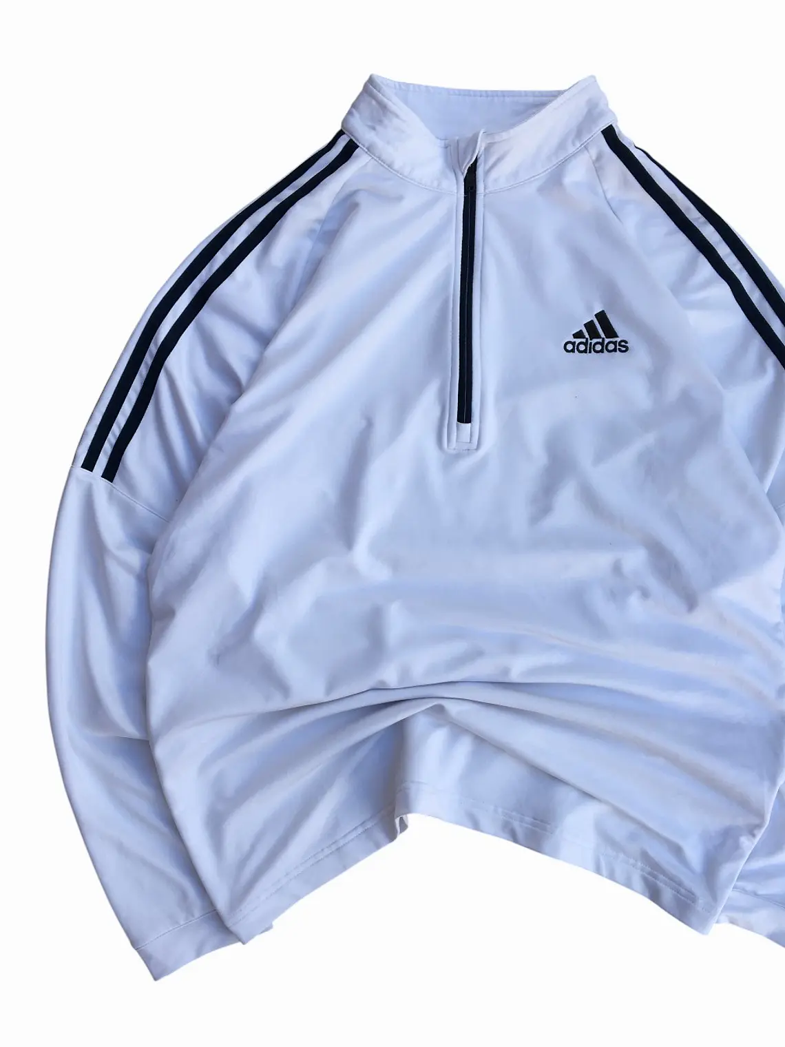 Poleron Crewneck Half Zip Adidas Golf Blanco 8