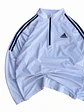 Poleron Crewneck Half Zip Adidas Golf Blanco - Miniatura 8